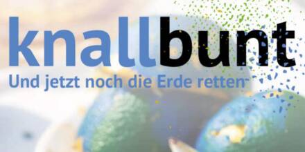 Bunte Farben und Umweltschutz Message