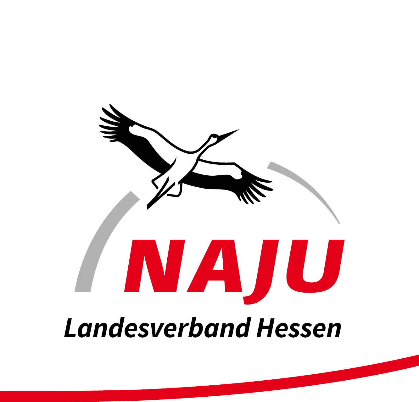 NAJU Hessen Logo mit fliegendem Vogel