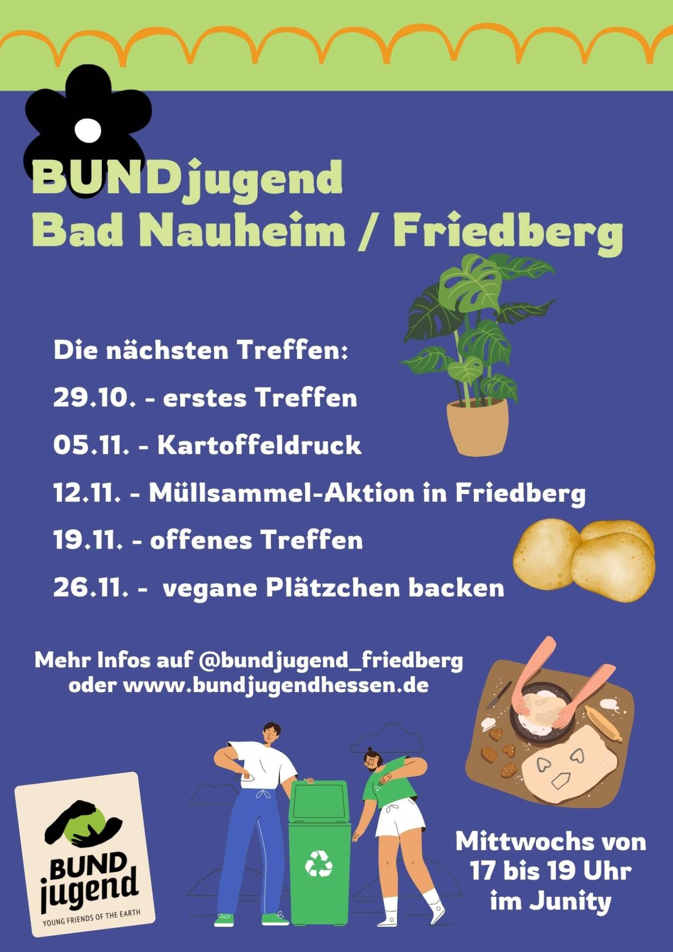 BUNDjugend Bad Nauheim/Friedberg Programmplan.