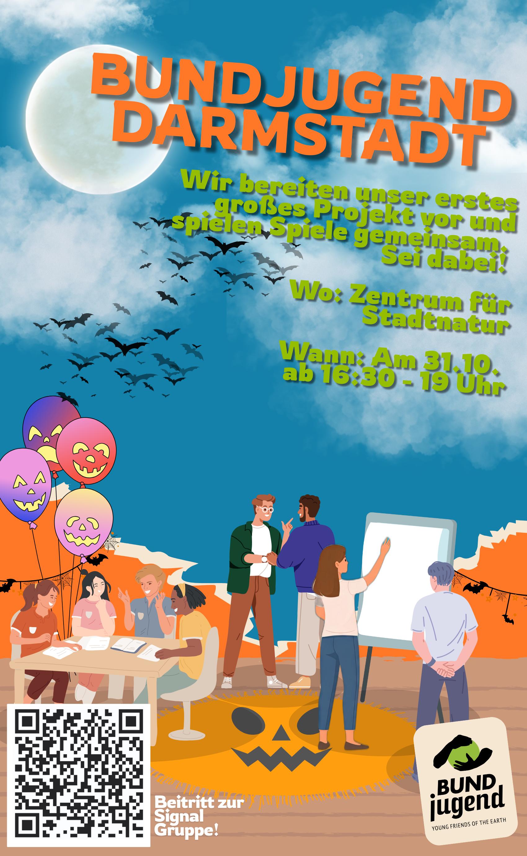 BUND Jugend Darmstadt Halloween-Treffen am 31. Oktober.
